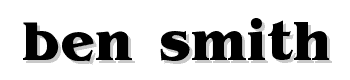 Ben-Smith font